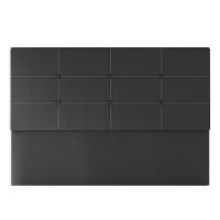 Cabeceira Estofada Casal 140 Cm Terra Corino Skybox Preto - 2