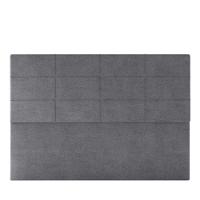 Cabeceira Estofada Casal 140 Cm Marte Veludo Skybox Cinza - 2