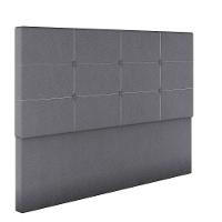 Cabeceira Estofada Casal 140 Cm Terra Corino Skybox Cinza - 2