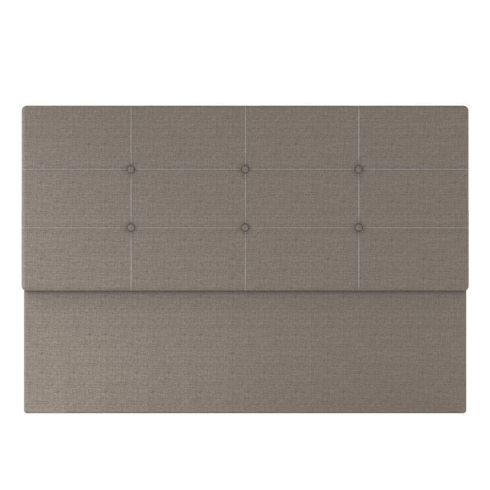 Cabeceira Estofada Casal 140 Cm Terra Linho Skybox Marrom - 3