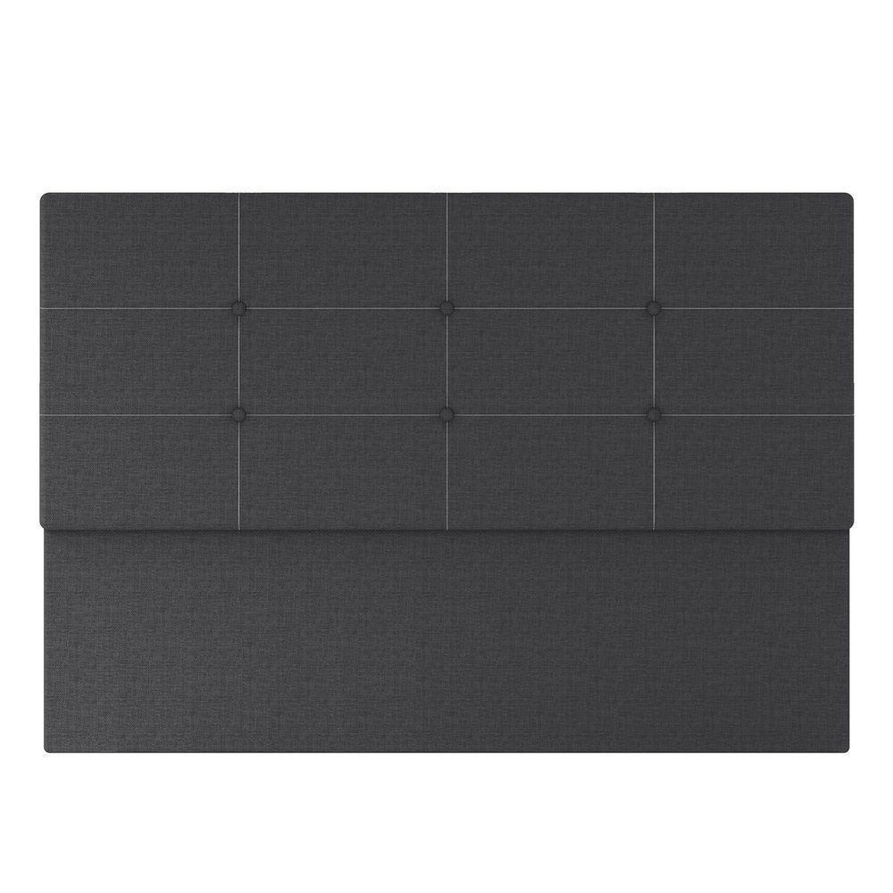 Cabeceira Estofada Casal Queen Size 160 Cm Terra Linho Skybox Preto - 2