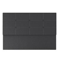 Cabeceira Estofada Casal Queen Size 160 Cm Terra Linho Skybox Preto - 2