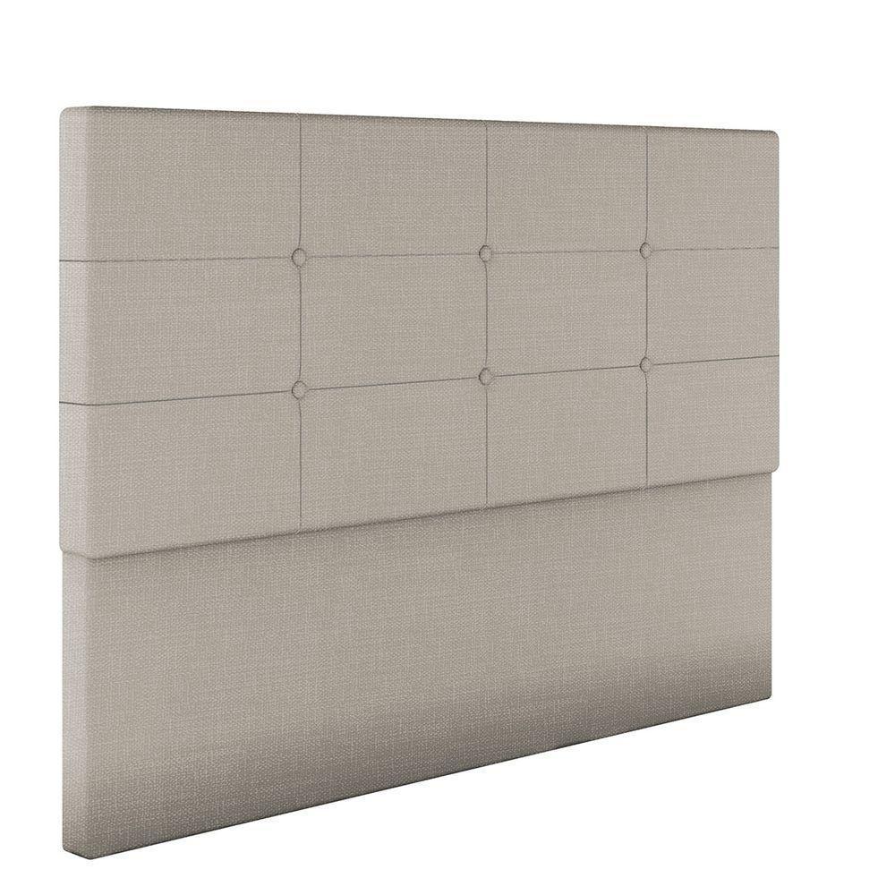 Cabeceira Estofada Casal Queen Size 160 Cm Terra Linho Skybox Bege - 3