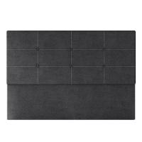 Cabeceira Estofada Casal 140 Cm Terra Veludo Skybox Preto - 2