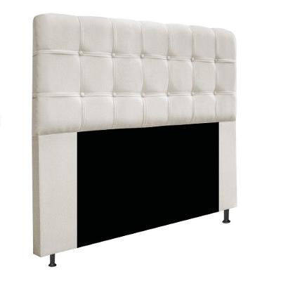 Cabeceira195 Cm King Size Com Botonê Suede Bege