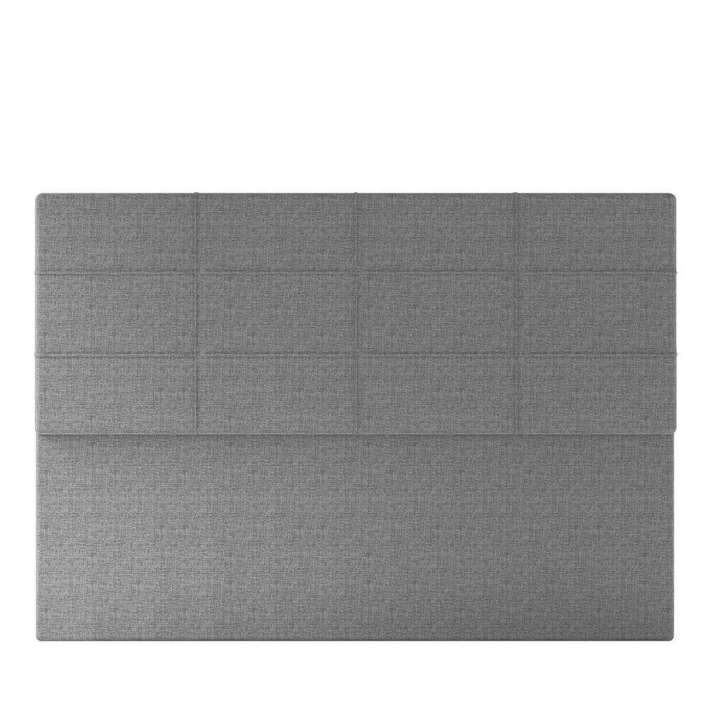 Cabeceira Estofada Casal King Size 195 Cm Marte Linho Skybox Cinza - 2