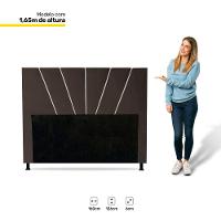 Cabeceira Cama Box Casal Queen Size Dallas 160Cm Marrom - 2