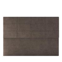 Cabeceira Estofada Casal 140 Cm Marte Veludo Skybox Marrom - 2