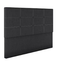 Cabeceira Estofada Casal Queen Size 160 Cm Terra Veludo Skybox Preto - 2