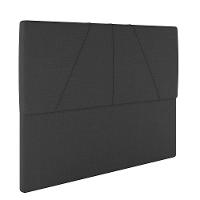 Cabeceira Estofada Casal King Size 195 Cm Júpiter Linho Skybox Preto - 5