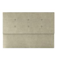Cabeceira Estofada Casal Queen Size 160 Cm Terra Veludo Skybox Bege - 3