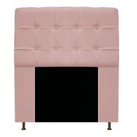 Cabeceira90 Cm Solteiro Com Botonê Suede Rosê - 1