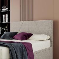 Cabeceira Estofada Casal King Size 195 Cm Júpiter Linho Skybox Bege - 1