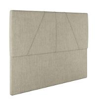 Cabeceira Estofada Casal 140 Cm Júpiter Veludo Skybox Bege - 3