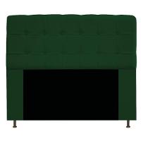 Cabeceira140 Cm Casal Com Botonê Suede Verde - 1