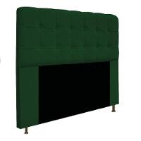 Cabeceira140 Cm Casal Com Botonê Suede Verde - 3