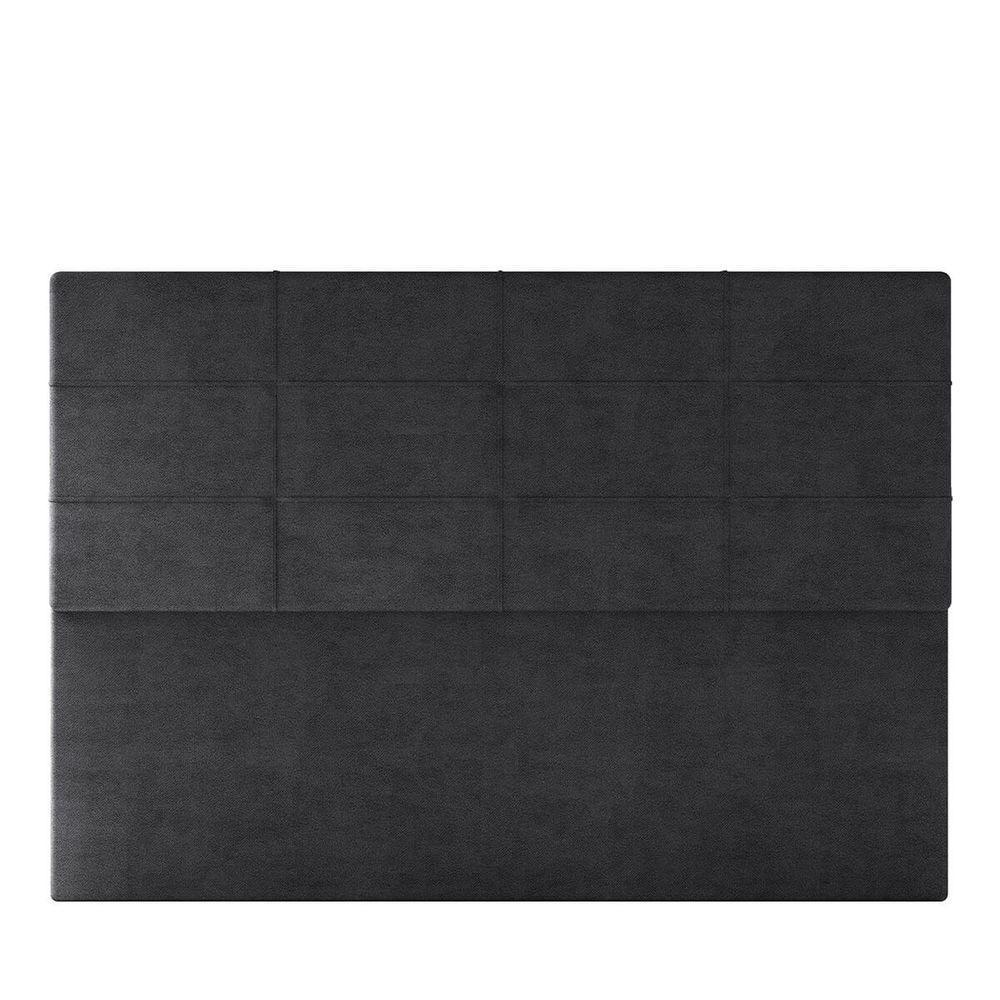 Cabeceira Estofada Casal King Size 195 Cm Marte Veludo Skybox Preto - 3