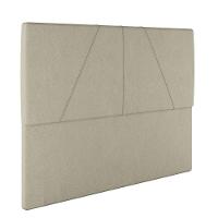 Cabeceira Estofada Casal 140 Cm Júpiter Corino Skybox Bege - 2