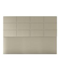 Cabeceira Estofada Casal 140 Cm Marte Corino Skybox Bege - 5