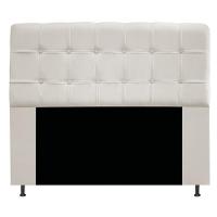 Cabeceira140 Cm Casal Com Botonê Suede Bege - 1