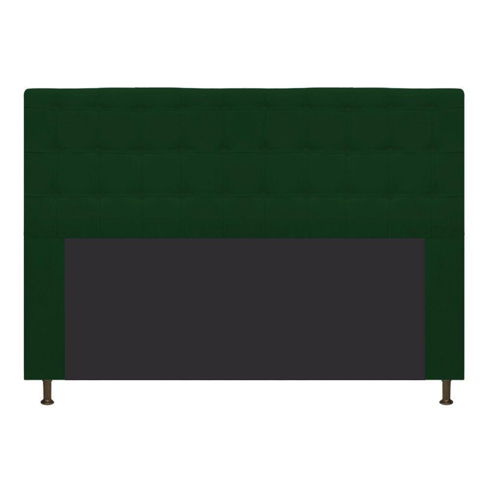Cabeceira Dama 195 Cm King Size Com Botonê Suede Verde - 3
