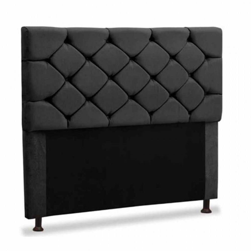 Cabeceira Js Caribe 90 Cm Solteiro Chumbo - 1