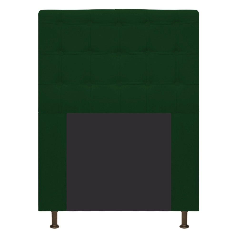 Cabeceira Dama 90 Cm Solteiro Com Botonê Suede Verde - 3
