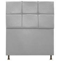 Cabeceira Damares 90 Cm Solteiro Com Botonê Suede Cinza - 3