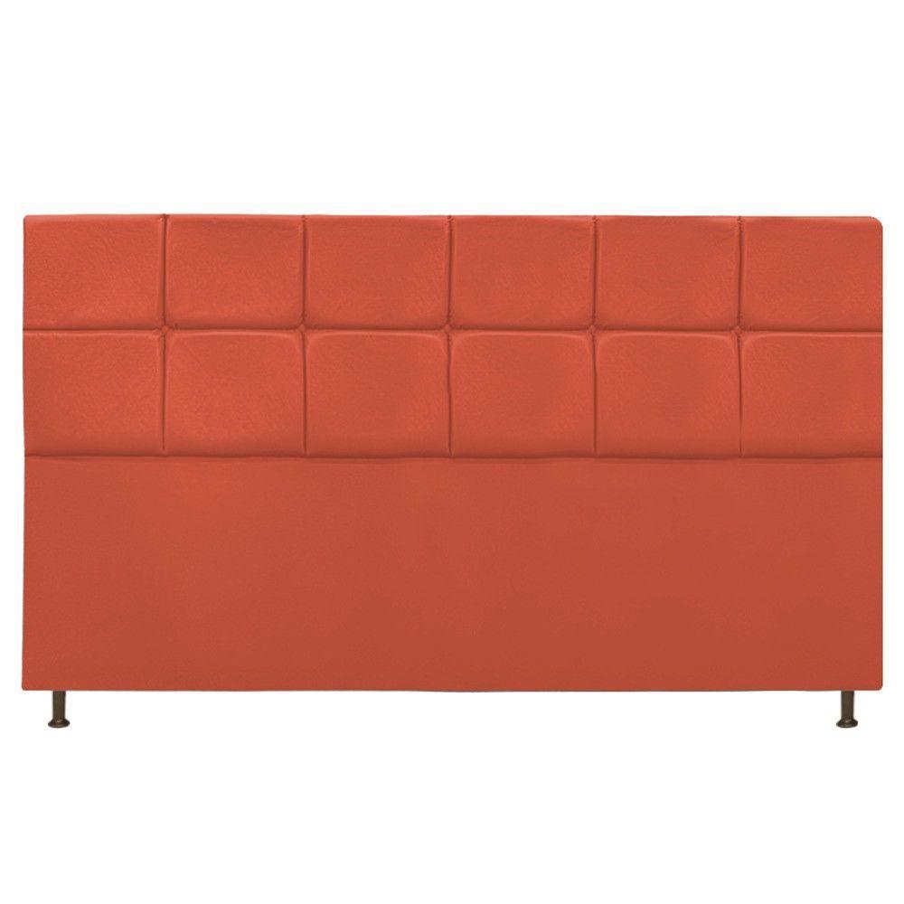 Cabeceira Damares 195Cm King Size Com Botonê Suede Terracota - 3