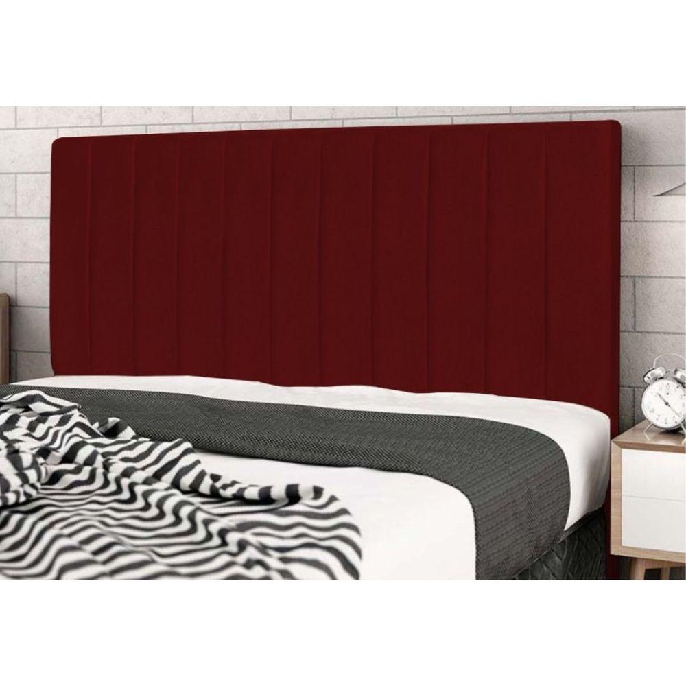Cabeceira Cama Box Queen 160cm Carla Suede Marsala E Frame - 5