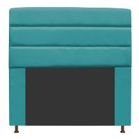 Cabeceira Turim 195 Cm King Size Suede Azul Turquesa - 1
