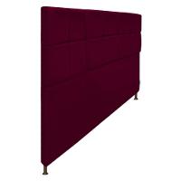 Cabeceira Damares 195 Cm King Size Com Botonê Suede Bordô - 1