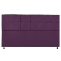 Cabeceira Damares 195 Cm King Size Com Botonê Suede Roxo - 3