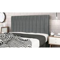 Cabeceira Cama Box King 195 Cm Carla Suede Cinza E Frame - 9