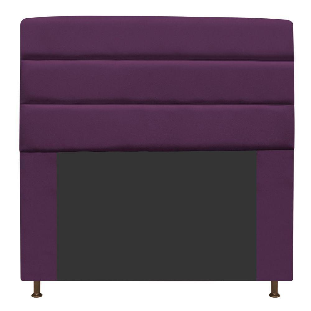 Cabeceira Turim 195 Cm King Size Suede Roxo - 1