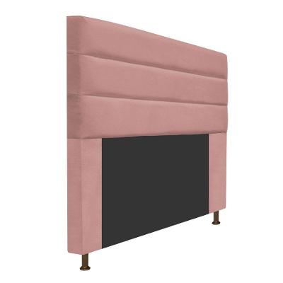 Cabeceira Estofada Turim 160cm Suede Rosê