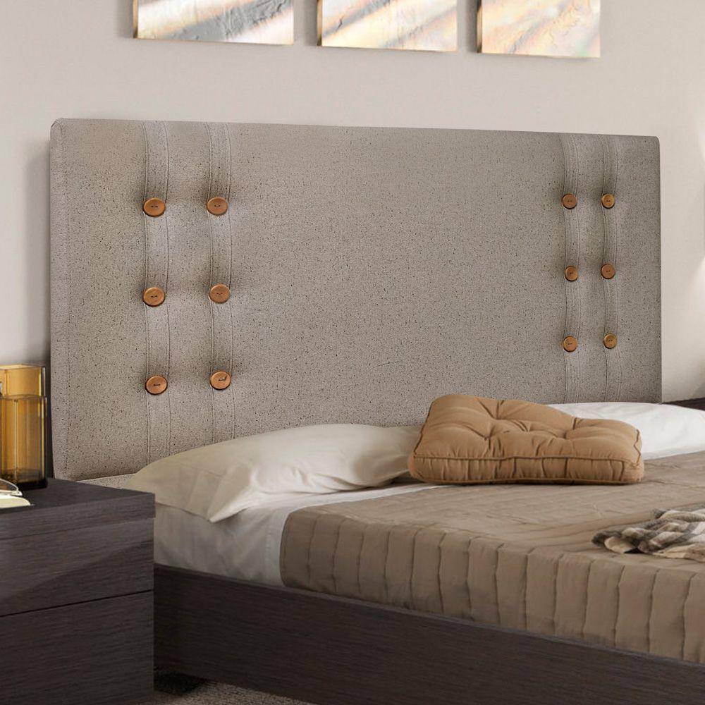 Cabeceira Queen Size Monreale 160Cm Linho Rústico Areia - 4