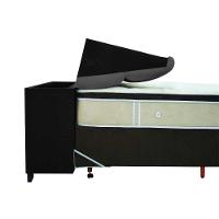 Cabeceira Cama Box Estofada Queen Queen Imperador Suede Marrom - Simbal - 11