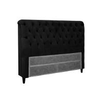 Cabeceira Cama Box Estofada King King Imperatriz Plus Suede Marrom Taupe - Simbal - 5