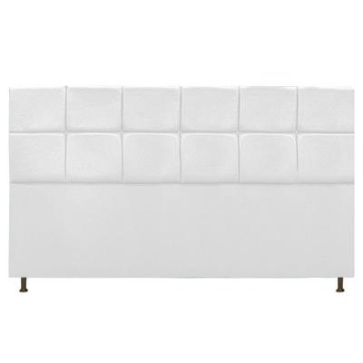 Cabeceira Damares 195 Cm King Size Com Botonê Suede Branco