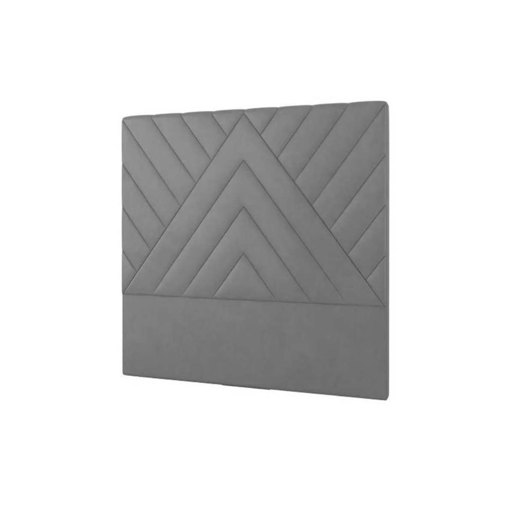 Cabeceira Cama Box Estofada Solteiro Solteiro Sky Plus Chumbo - Simbal - 1