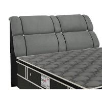 Cabeceira Cama Box Estofada King King Imperador Suede Cinza/Negro - Simbal - 1