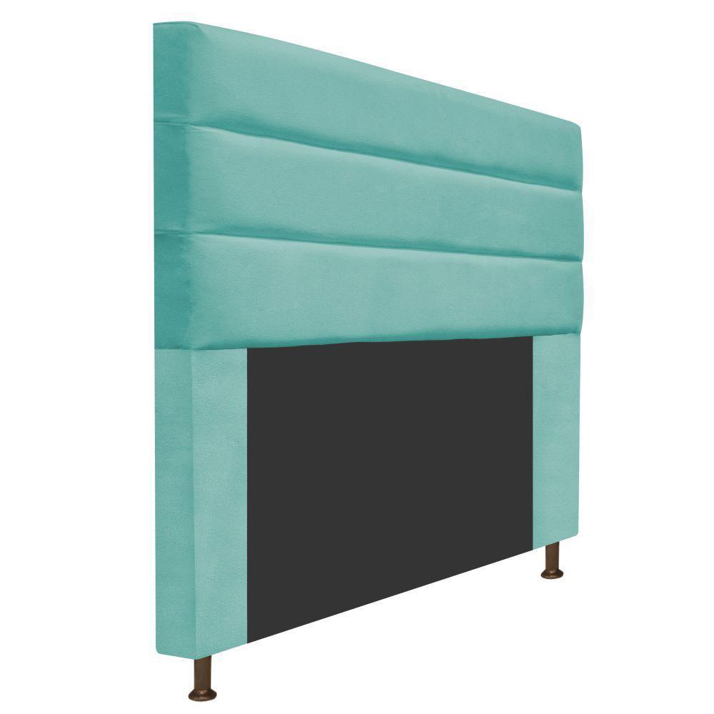 Cabeceira Turim 195 Cm King Size Suede Azul Tiffany - 3