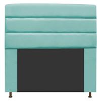 Cabeceira Turim 195 Cm King Size Suede Azul Tiffany - 1