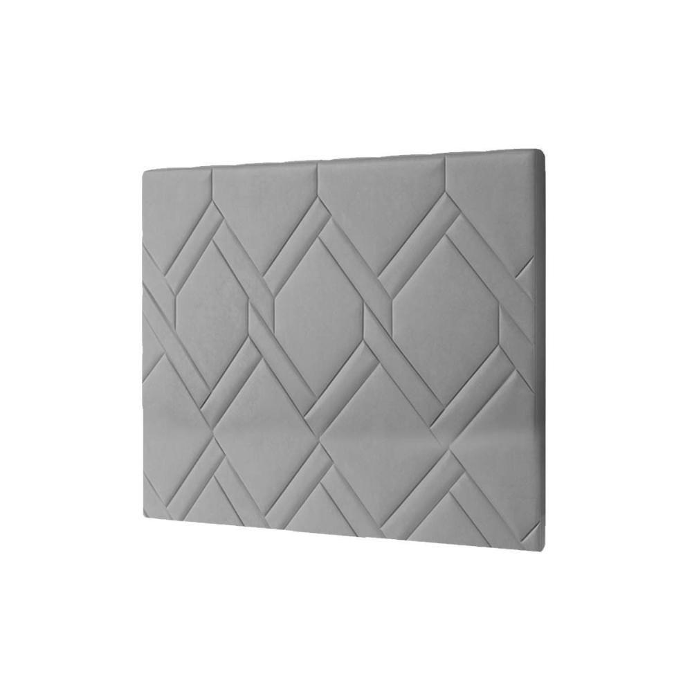 Cabeceira Cama Box Estofada Solteiro Solteiro Lima Plus Chumbo - Simbal - 1