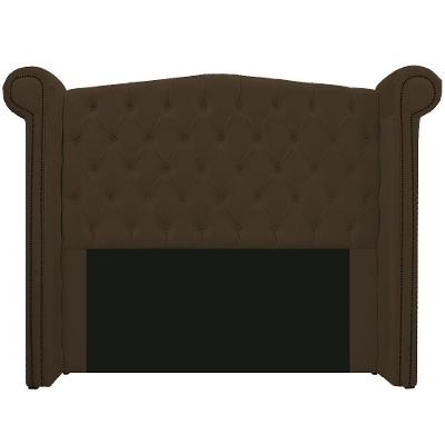 Cabeceira Estofada Veneza 160cm Suede Marrom