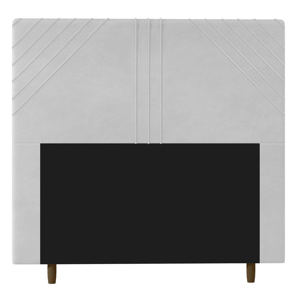 Cabeceira Cama Box Casal Queen Size Lisboa 160Cm Branco - 1