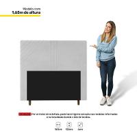 Cabeceira Cama Box Casal Queen Size Lisboa 160Cm Branco - 2