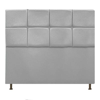 Cabeceira Damares 160 Cm Queen Size Com Botonê Suede Cinza