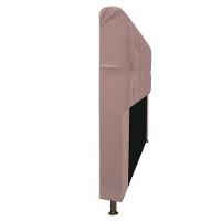 Cabeceira Estofada Lady Com Strass 195 Cm Queen Size Suede - Doce Sonho Móveis Rosê - 3